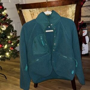 Free People hit the slopes fleece jacket